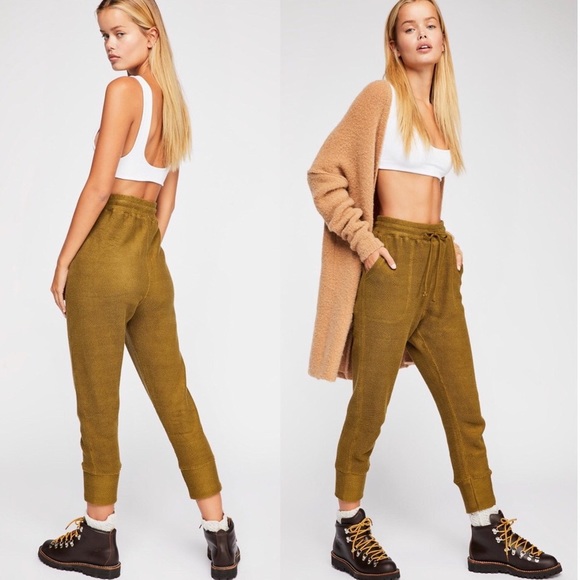 Free People Pants - Free People Intimately Jog on Jogger Green Pants